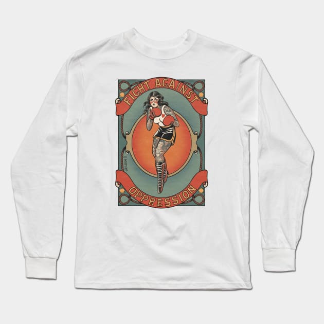 Fight Against Oppression Long Sleeve T-Shirt by ohjessica-o